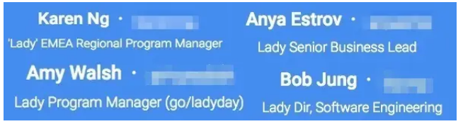 trabajadores de Google ahora son ladies