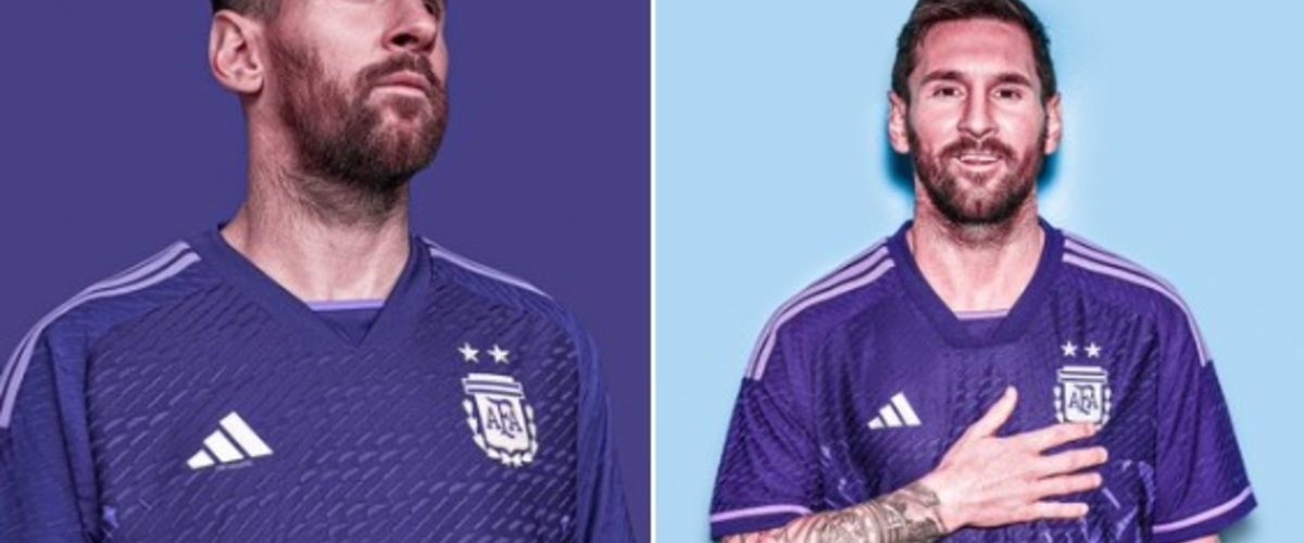 La playera violeta de Argentina para el Mundial de Qatar