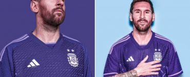 La playera violeta de Argentina para el Mundial de Qatar